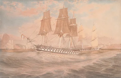 HMS Ganges og Thetis utenfor Rio de Janeiro