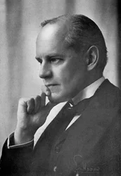 John Galsworthy , engelsk romanforfatter og dramatiker, 1913.