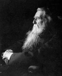 John Ruskin , engelsk kunstner, poet og kritiker, c1897