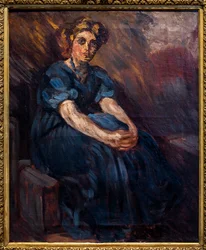 Portrett av Stephanie Van Parys sittende, ca. 1905 (olje på lerret)