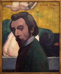 Selvportrett. Maleri av Emile Bernard (1868-1941). Olje på lerret