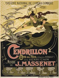 Plakat for Opera Cendrillon av Jules Massenet, 1899