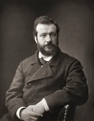 Félix Henri Bracquemond. Portrait.   1175178   no       norwegian Successfully Translated  Original: Foreigners watching New Years dance, 1861 Translat: Foreigners watching New Year