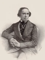 Portrett av komponisten Giacomo Meyerbeer 1791-1864, 1857.