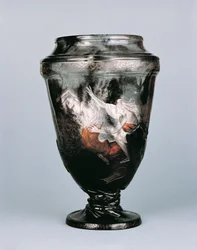 Orpheus in Underworld, vase av Emile Galle (1846-1904)
