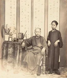Annamesiske kvinner, Cochin Kina, 1866.