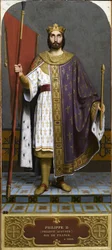 Kong Filip II av Frankrike 1165-1223, 1840-årene
