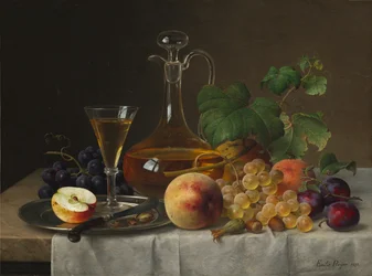 Stilleben med frukt, 1873.