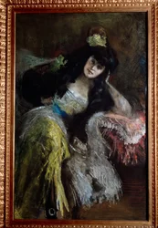 Portrett av markisen Emilia Sommi Picenardi (olje på lerret