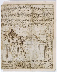 Dagbokpapir, 1837 (penn og blekk på papir)