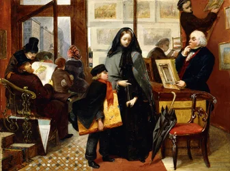 En skisse for "navnløs og venneløs", ca. 1857
