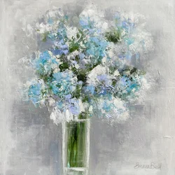 Myke blå blomster