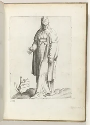 Spania (tittel på objekt) Vrouw i spanske klær. ca. 1550 Holdningene til forskjellige nasjoner i vår tidsalder (serietittel)