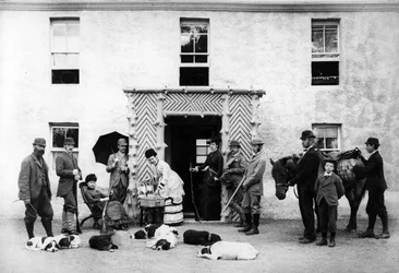A Country House Shooting Party, ca. 1890