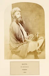 Bustee, Hindu, Hissar, fra The People of India, av J. Forbes Watson, utgitt 1868 (albumtrykk)