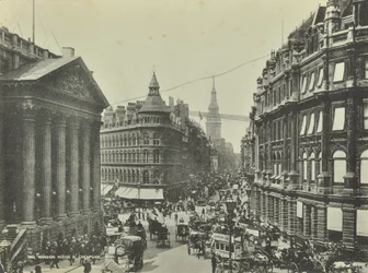 Cheapside, fra Mansion House, City of London, 1885