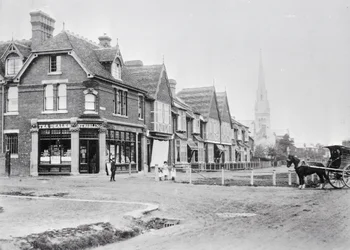 Hjørnet av Chase Side og Chase Green Avenue, ca. 1890