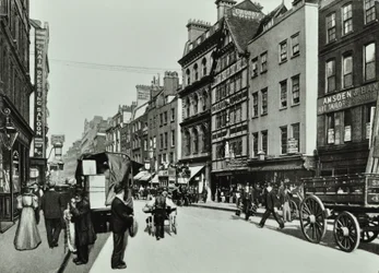 Crosby Hall, Bishopsgate: østsiden, London, 1890