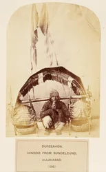 Dureeahon, Hindoo fra Bundelcund, Allahabad, fra The People of India, av J. Forbes Watson, utgitt 1868 (albumtrykk)