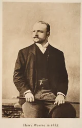 Harry Wearne i 1885 (sepia-bilde)