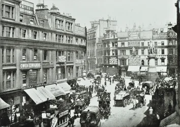King William Street, ser nordover, City of London, 1895