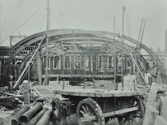 Kings Cross Station: byggearbeid pågår, 1862