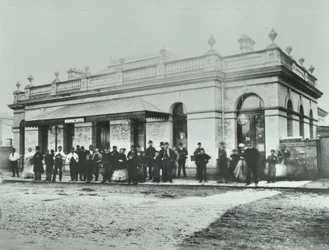 Notting Hill Gate Station: utsiden av Metropolitan Railway, 1868
