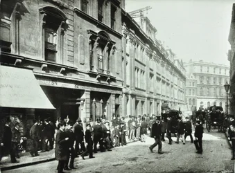 Old Broad Street, inngang til børsen, City of London, 1890