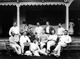 Old Harrovian Cricket 11 i India, 1878