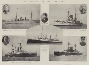 Våre admiraler og deres flaggskip