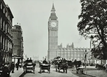 Parliament Square, Westminster LB: Parliament Square ser til Bridge Street, 1895