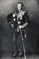 Portrett av Edward, prinsen av Wales, i uniformen sin som oberst i walisiske garder
