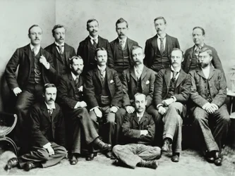 Rosendale Road School: gruppe lærere, 1897