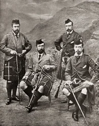 The Four Princes, 1881 (bw-bilde)