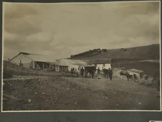 The Mess, sannsynligvis på Sound Ranging treningsstasjon satt opp i Vosges, 1915