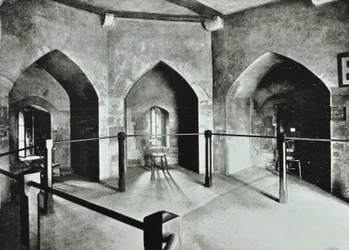 Tower of London, Tower Hill: statlig fengselsrom i Beauchamp Tower, 1895