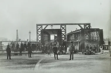 Utsikt over Woolwich Ferry, 1889