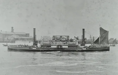 Woolwich Ferry: ferge på elven, 1896