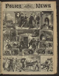 quot;ET CHELSEA-SPØKELSE.quot;, Illustrated Police News, 21. oktober 1882 (avispapir)