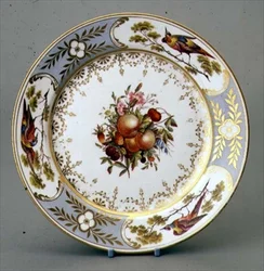 En Derby-plate malt av George Complin