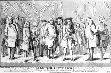 A Political Battle Royale designer for Broughtons New Amphitheatre, ca. 1743