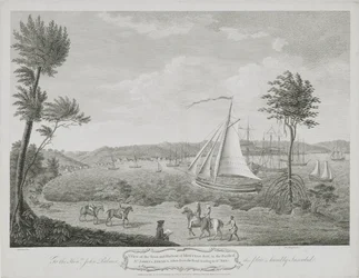 En utsikt over byen og havnen i Montego Bay, i Parish of St. James, Jamaica, tatt fra veien som fører til St. Ann