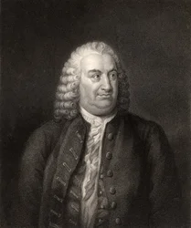 Albrecht von Haller, gravert av W. Holl, fra «The National Portrait Gallery, Volume III», utgitt ca. 1820