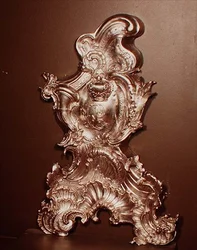 Andiron av Philip Jacob Drentwelt, 1747-49 (sølv)