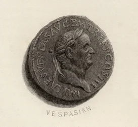 Aureus-mynt, fra Vespasian-tiden, Titus Flavius Vespasianus