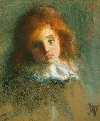 Barbara (pastell på papir)