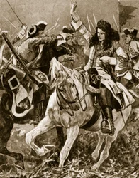 Slaget ved Malplaquet, 11. september 1709: Chevalier St. George såret under den spanske arvefølgekrigen;