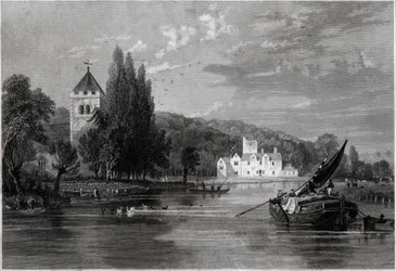 Bisham Abbey. (gravering, ca. 1850)