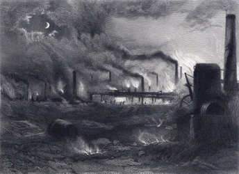 Black Country, nær Bilston, Staffordshire, fra «Staffordshire and Warwickshire Past and Present» av John Alfred Langford