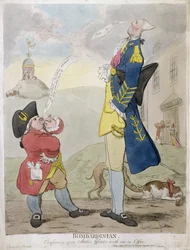 Bombardinsk (håndfarget etsning)